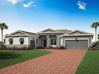 New construction  house 10724 Sw Mistarva Pl, Port St. Lucie, FL 34987 plan Monaco - image