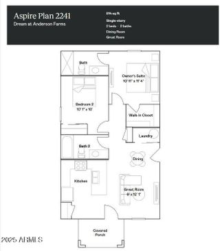 New construction house 36108 W Maddaloni Ave, Maricopa, AZ 85138 plan Aspire Plan 2241 - image