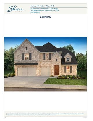 New construction Single-Family house 9910 N Hunters Run Drive, Missouri City, TX 77459 Plan 5049- photo