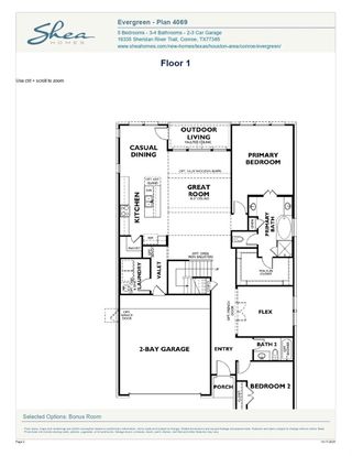 New construction Single-Family house 15983 Mahogany Mist Dr, Conroe, TX 77302 plan 4069 Elevation D - image