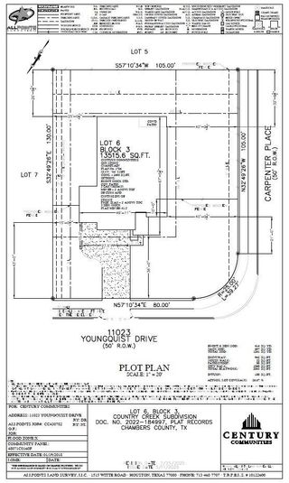 New construction house 11023 Youngquist Dr, Mont Belvieu, TX 77523 plan Champlain - image