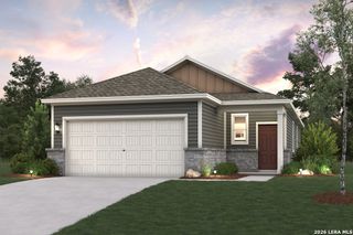 New construction Single-Family house 5511 Franklin Hls, Von Ormy, TX 78073 plan Easton - 1388 - image