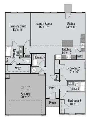 New construction  house 165 Sweet Water Ln, Rome, GA 30161 plan The Athens - image