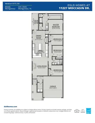 New construction Single-Family house 11227 Moccasin Dr, Montgomery, TX 77316 plan Easton - image