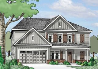 New construction Single-Family house 1418 Cherry Bark Ct, Loganville, GA 30052 plan (GA)Hayden B 2 Front Entry - image
