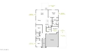 New construction house 1455 W Tigua Wy, Coolidge, AZ 85128 plan Yucca - image