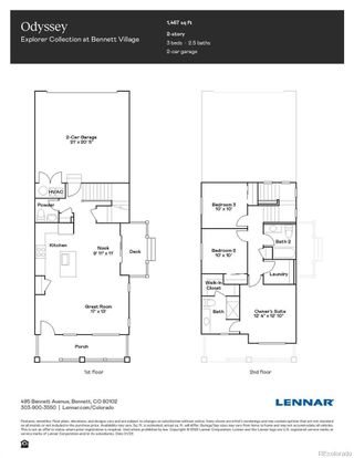 New construction Single-Family house 565 Bennett Avenue, Bennett, CO 80102 Odyssey- photo