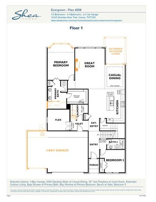 New construction Single-Family house 15994 Mahogany Mist Dr, Conroe, TX 77302 plan 4059 Elevation D - image