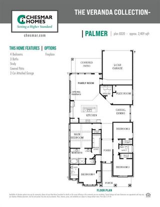 New construction Single-Family house 12006 Salty Bend Dr, Mont Belvieu, TX 77523 Palmer -50’Lot- photo