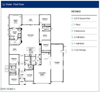 New construction Single-Family house 18434 W Papago St, Goodyear, AZ 85338 plan Violet - image