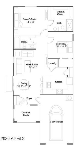 New construction Single-Family house 9674 W Piccadilly Rd, Phoenix, AZ 85037 plan Heather Plan 2557 - image