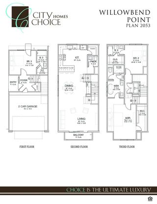 New construction  house 10608 Cascade Ledge Ln, Houston, TX 77025 plan Plan 2053 - image
