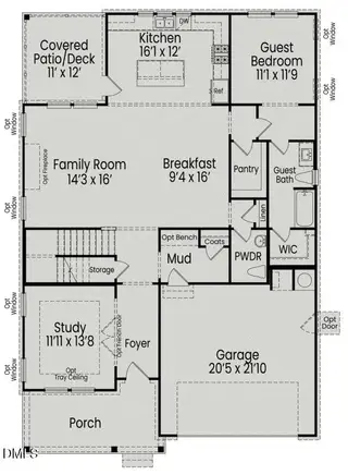 New construction Single-Family house 1913 Stockton Springs Dr, Wake Forest, NC 27587 plan The Aspen B - image