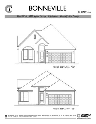New construction  house 4622 Vaughan Wy, Manvel, TX 77578 plan Bonneville 50′ Lot - image