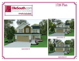 New construction house 9011 Ada Wy, Fairview, TN 37062 plan 1726 Elevation DEF - image