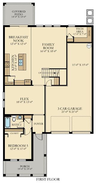 New construction house 2525 Peace Of Mind Ave, Kissimmee, FL 34744 plan Peabody - image