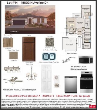 New construction Single-Family house 18803 N Avelino Dr, Maricopa, AZ 85138 plan Prescott - image