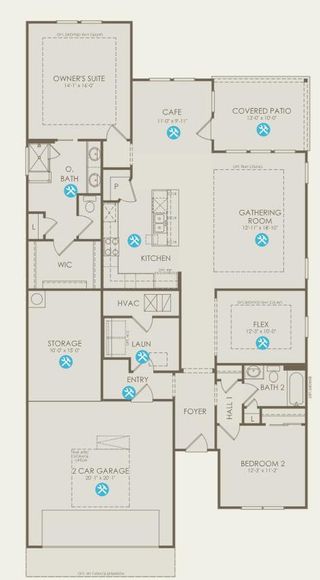 New construction Single-Family house 115 Centerfire Ln, Georgetown, TX 78633 plan Mystique - image