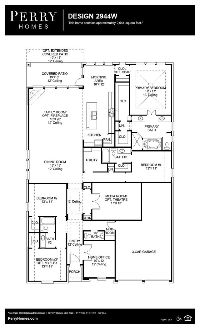 Design 2944W by Perry Homes - photo