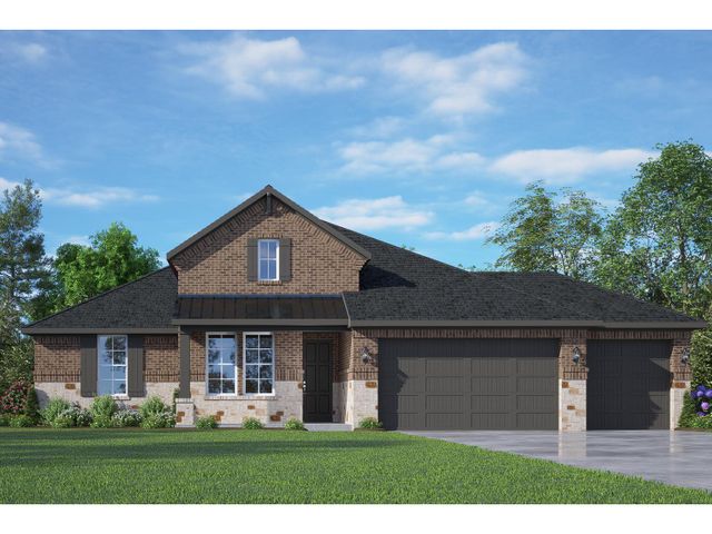 The Edward C with 3-Car Garage image