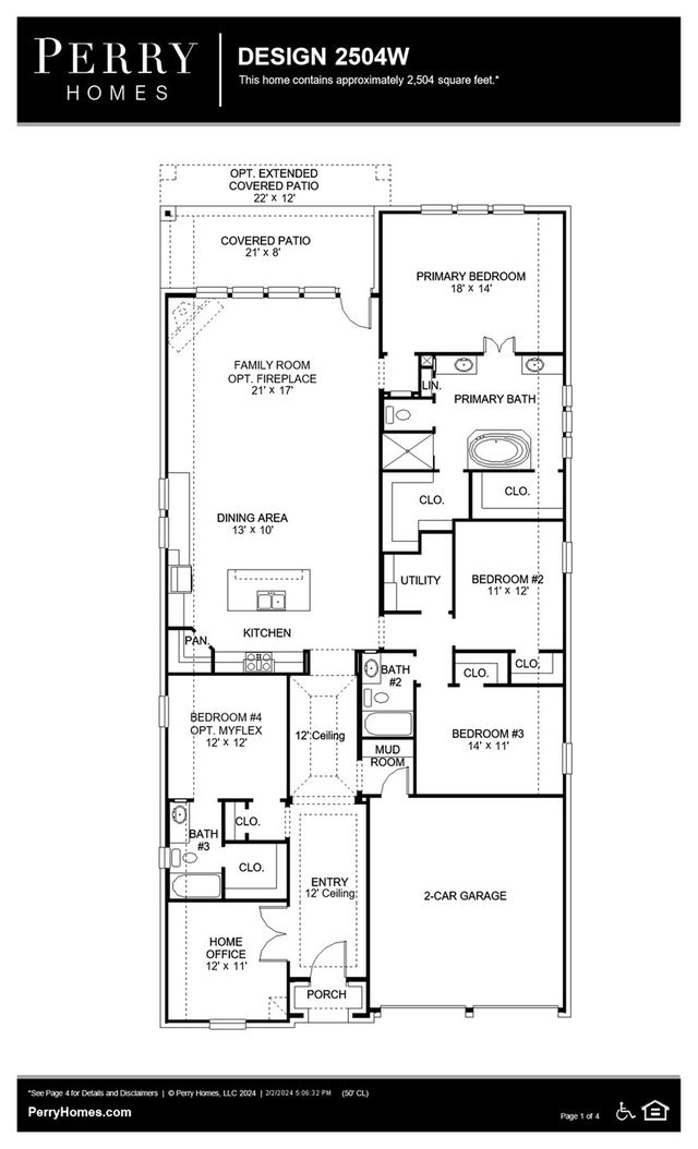 Design 2504W by Perry Homes - photo