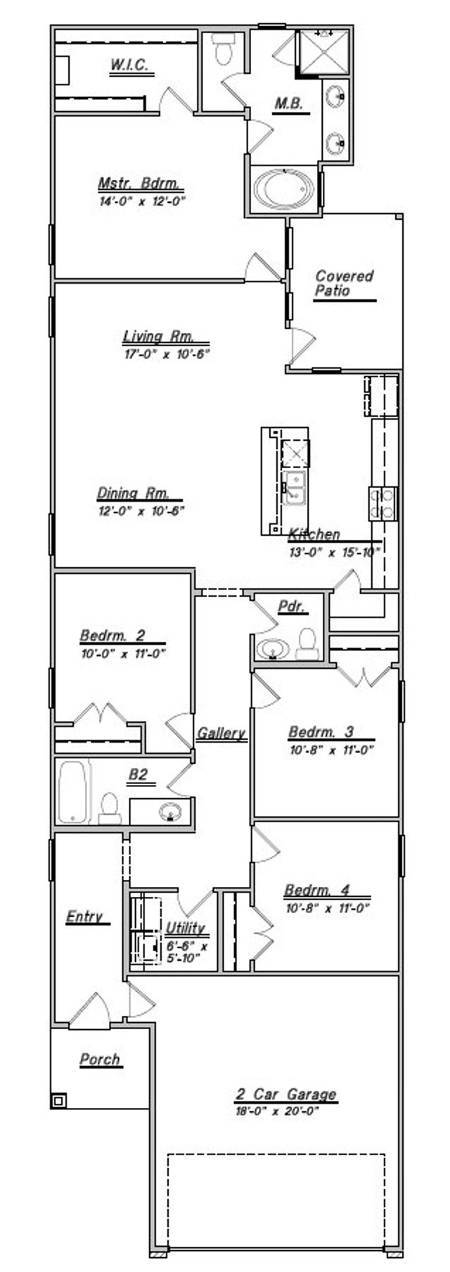 Floor Plan 1688 by Colina Homes - photo