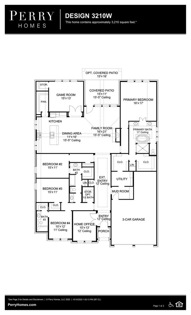 Design 3210W by Perry Homes - photo