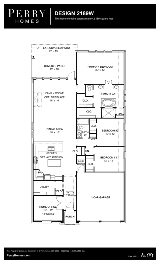 Design 2189W by Perry Homes - photo