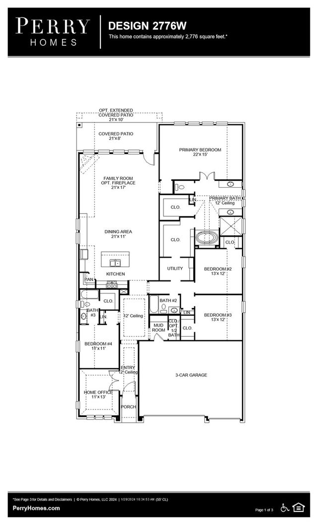 Design 2776W by Perry Homes - photo