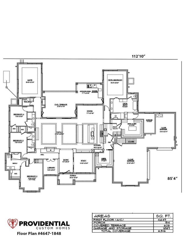 Plan 1848 by PROVIDENTIAL CUSTOM HOMES - image