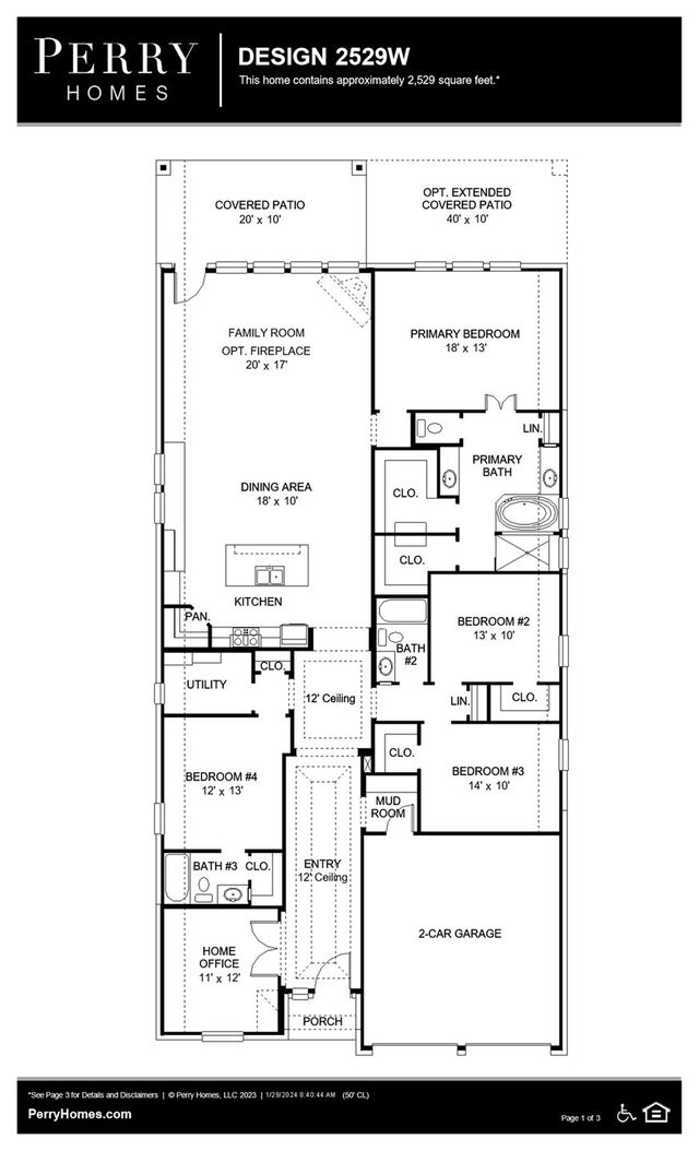 Design 2529W by Perry Homes - photo