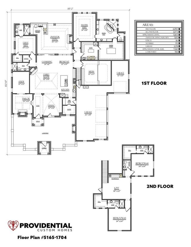 Plan 1704 by PROVIDENTIAL CUSTOM HOMES - image