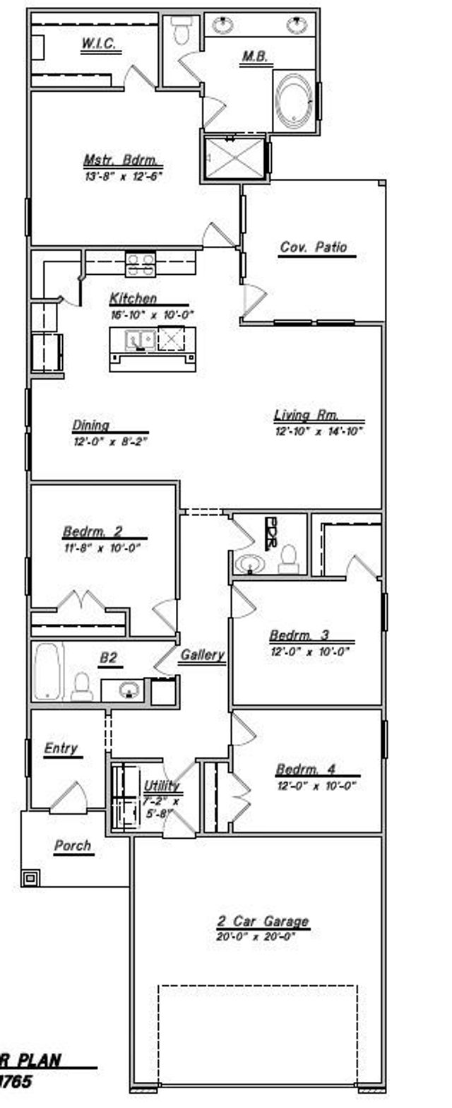 Floor Plan 1765 by Colina Homes - image