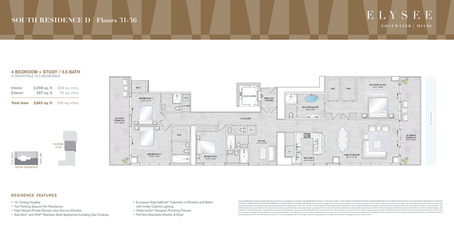 SOUTH RESIDENCE D | Floors 31-36 by Two Roads Development - photo