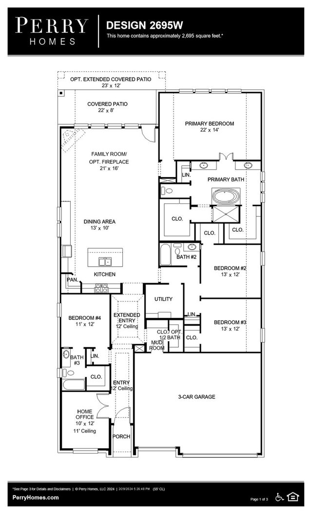 Design 2695W by Perry Homes - photo