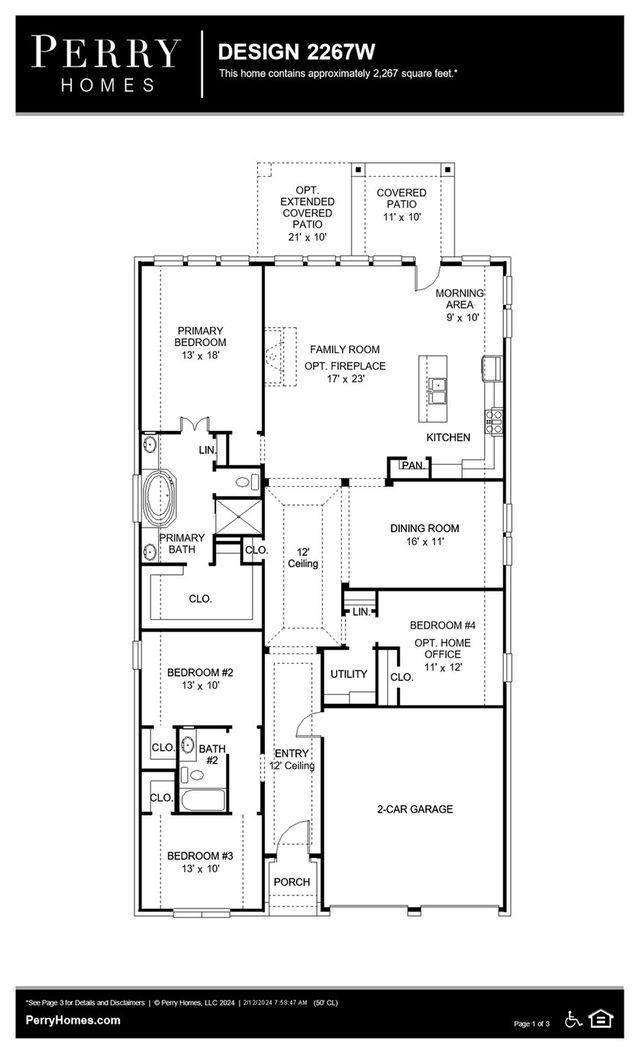 Design 2267W by Perry Homes - photo