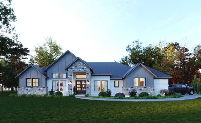 Blue Farmhouse by Jamestown Estate Homes - photo