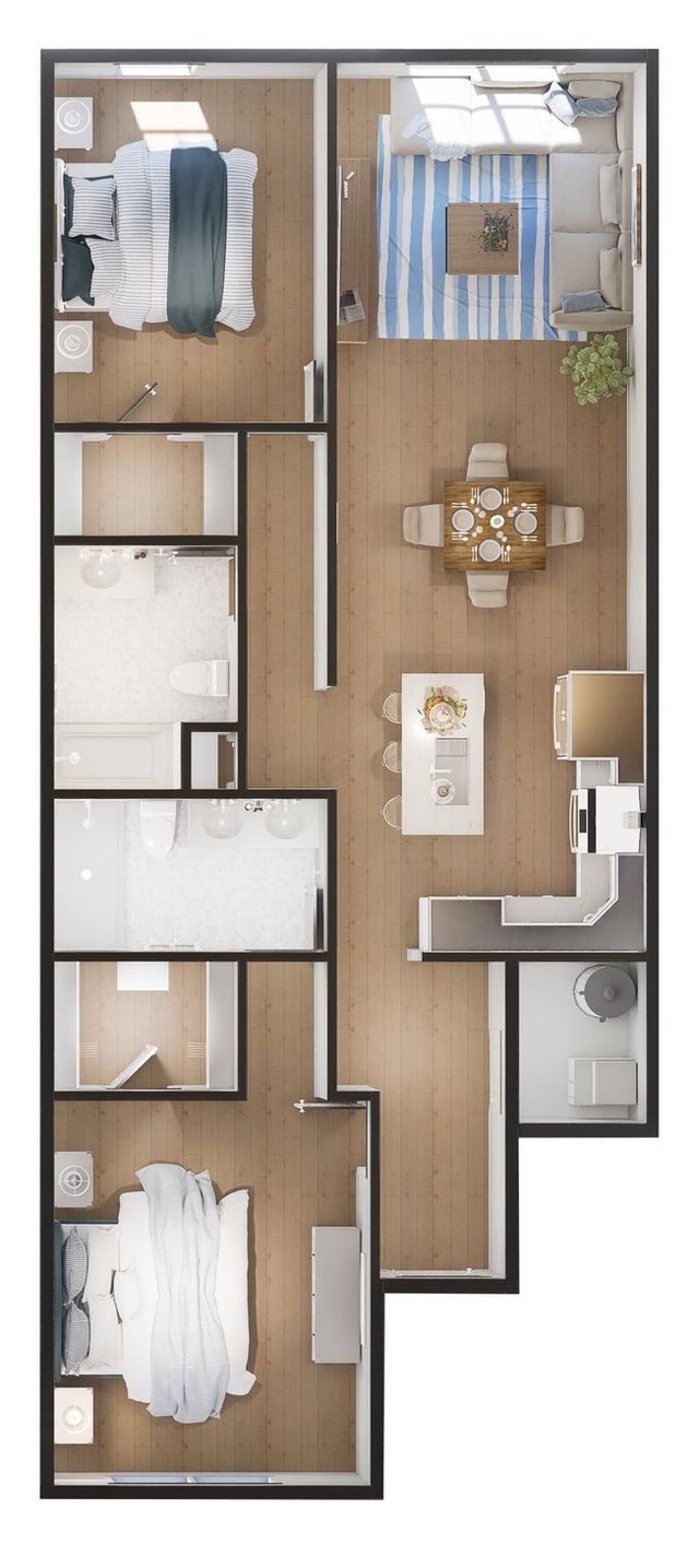 2 Bedroom, 2 Bath by CK Development - photo