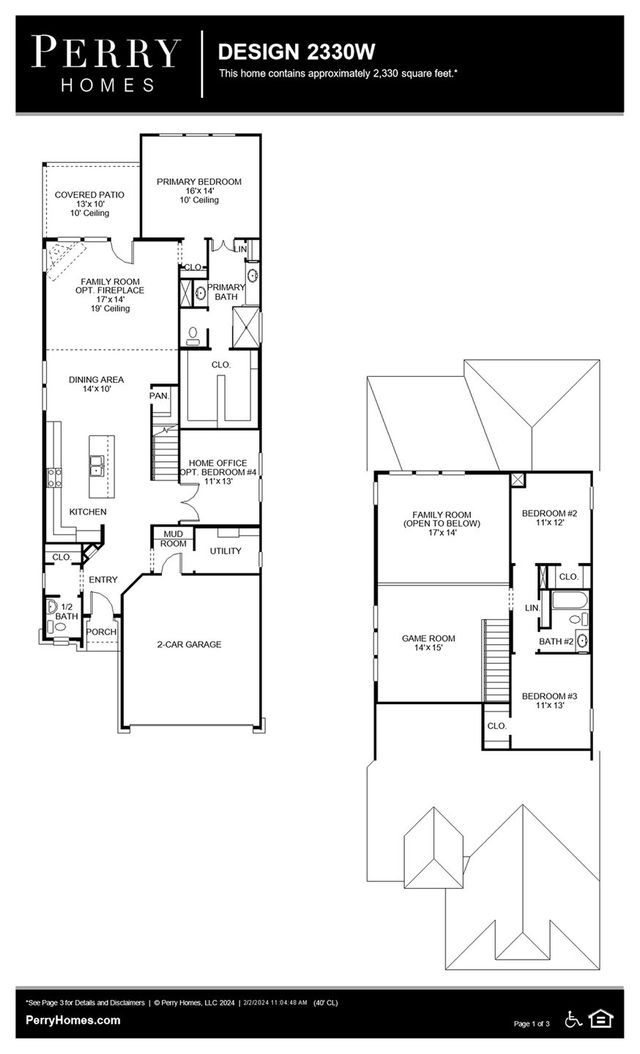 Design 2330W by Perry Homes - photo