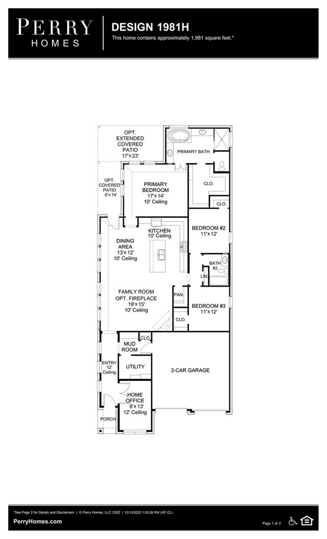 Design 1981H by Perry Homes - photo