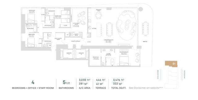 Line 01 - North Tower (Level 27to 56) by The Melo Group - image