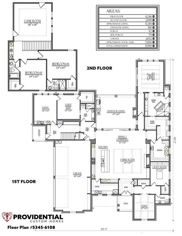 Plan 6108 by PROVIDENTIAL CUSTOM HOMES - image