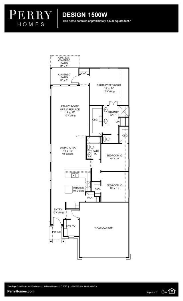 Design 1500W by Perry Homes - photo