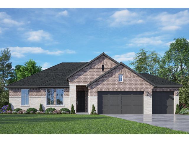 The Diana C with 3-Car Garage image
