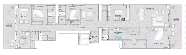 NORTH RESIDENCE E | Floors 46-49 & 53-56 by Two Roads Development - photo