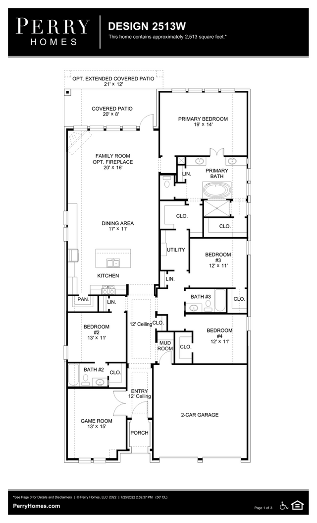 Design 2513W by Perry Homes - photo